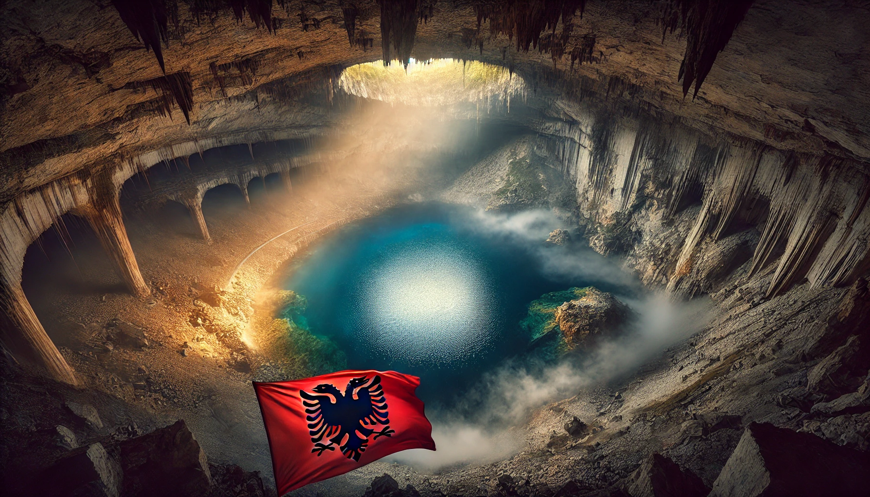 In southern Albania, a team of Czech scientists has uncovered the world's largest known underground thermal lake.