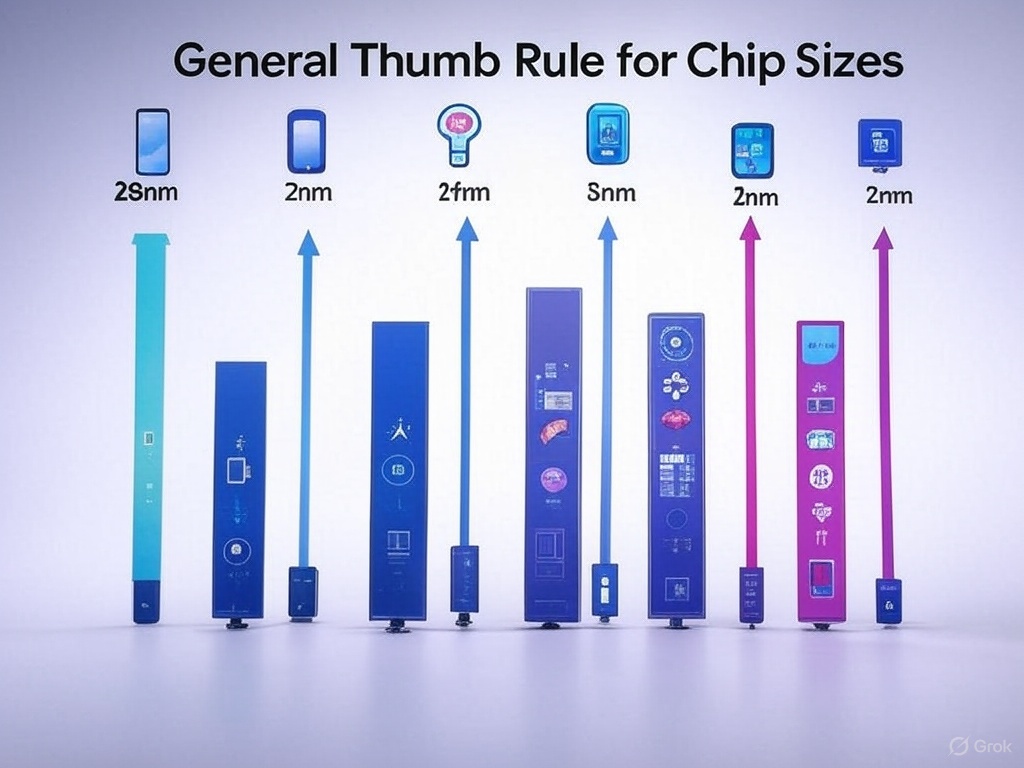 General Thumb Rule for Chip Sizes and Their Applications